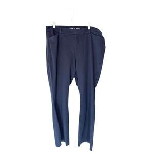 Old Navy Blue High Rise Office Business Career Work Pixie Flare Pants Size 18